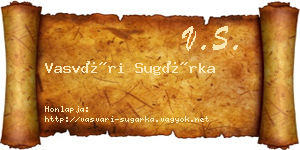 Vasvári Sugárka névjegykártya